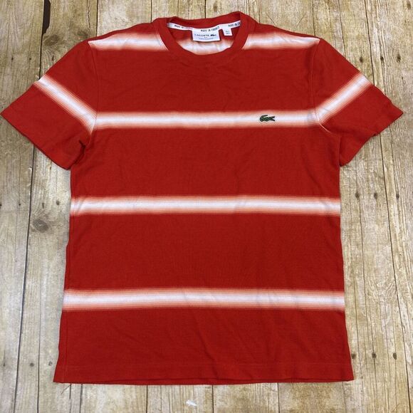 Lacoste Crewneck Ombre T Shirt Mens Size 3 Small - Picture 7 of 12